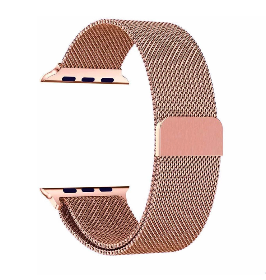 Apple Watch silicone magnetic band, pink sand, soft and secure for 42/44/45/49mm