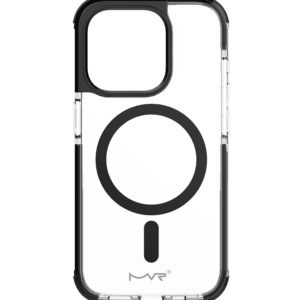 Black MVR Robust back cover for iPhone 13 Pro, tough and durable fit