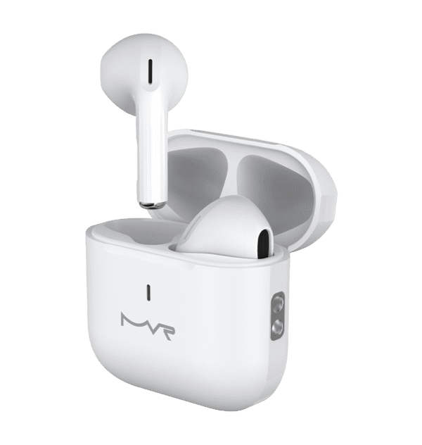MVR Robin Mini TWS Bluetooth Earphones - White - Image 2