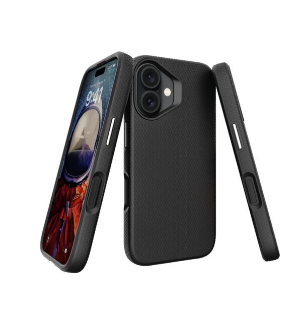 iPhone 16 Plus Generic Triangle MagSafe Back Cover - Black - Image 3