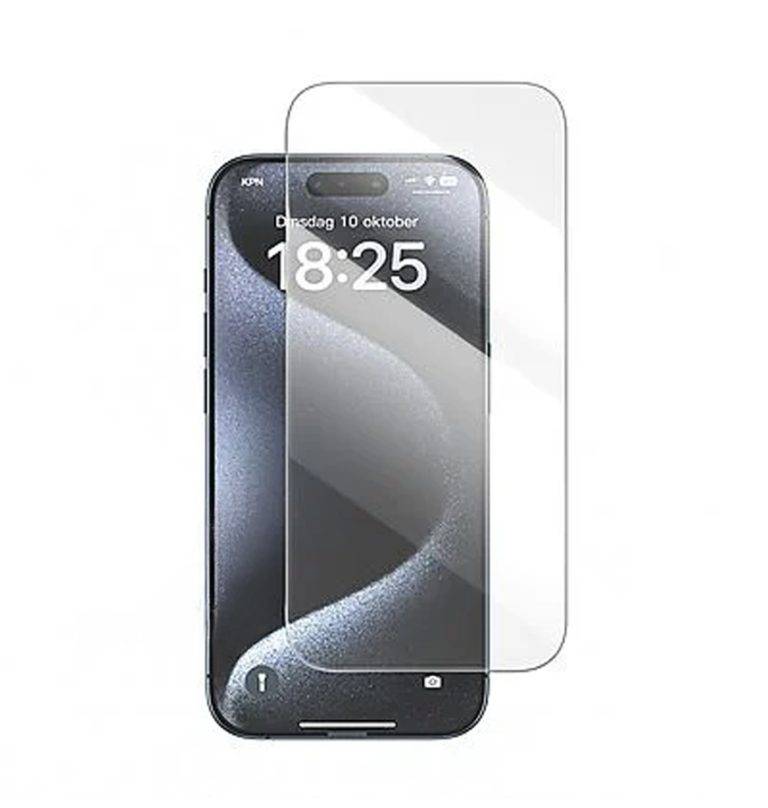 Clear MVR Saturn glass screen protector for iPhone 16 Pro, superior scratch protection.