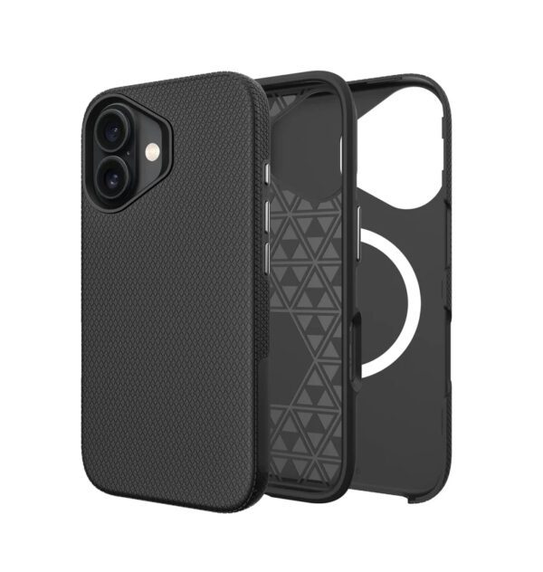iPhone 16 Triangle Magsafe Case Cover - Black - Image 3