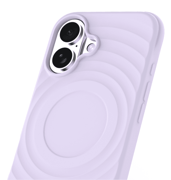 iPhone 16 Plus MVR Wave Silicone Back Cover - Lavender - Image 3