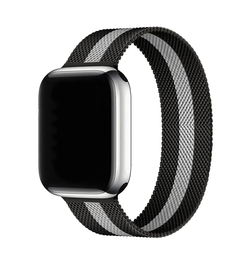Apple Watch 38/40/41mm Milanese metal band, black, sleek and modern for everyday wear