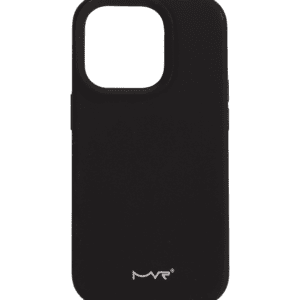Black MVR Liquid Silicone Back Cover for iPhone 15 Plus, durable and slim fit