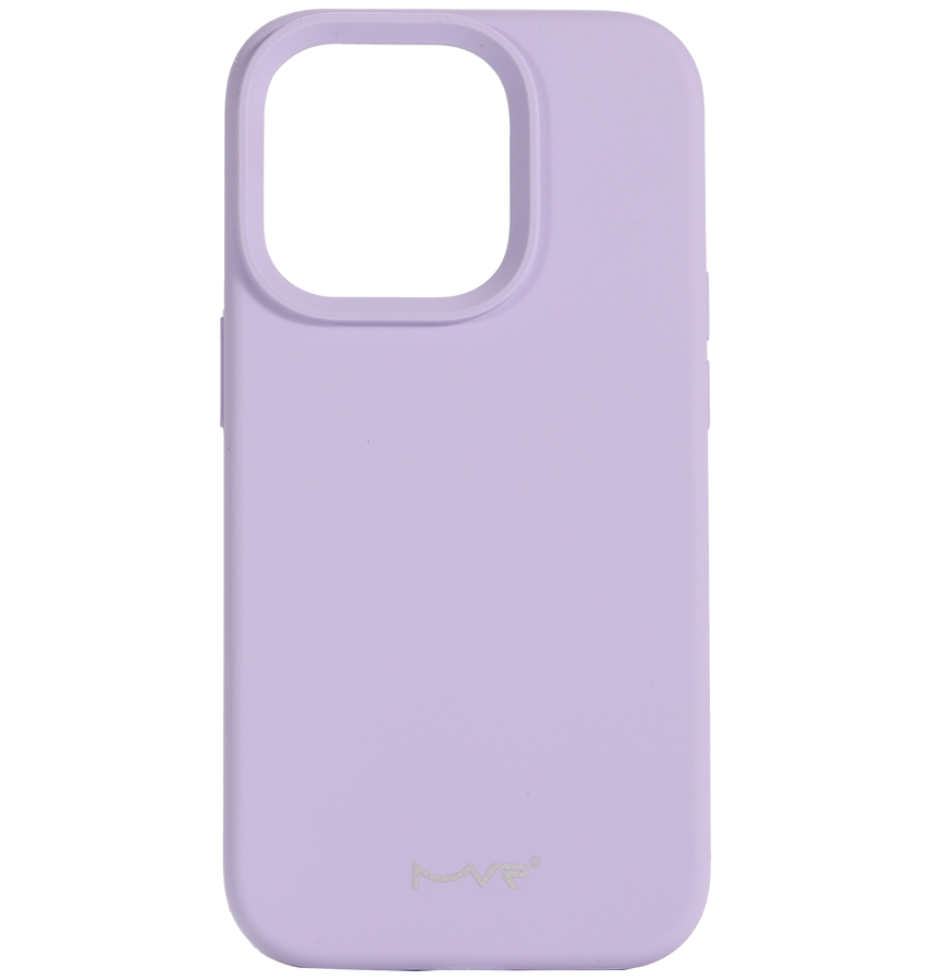Lavender MVR Liquid Silicone back cover for iPhone 13/14/15/16e, soft and protective design