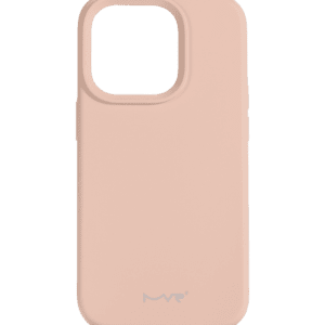 Pink Sand MVR Liquid Silicone Back Cover for iPhone 15 Plus, soft and protective design