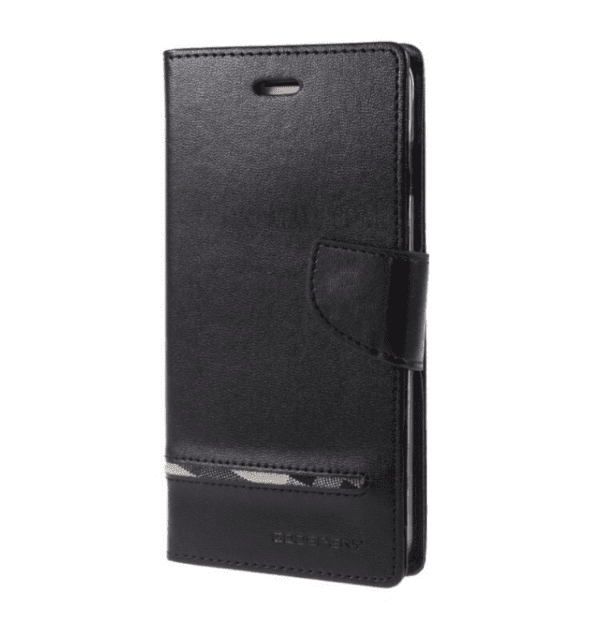 Mercury Phone Flip Cover Universal Diary - Size S - Black