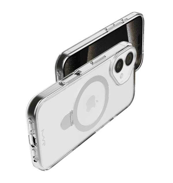 iPhone 16 MVR Stellar Stand Back Cover - Silver - Image 4