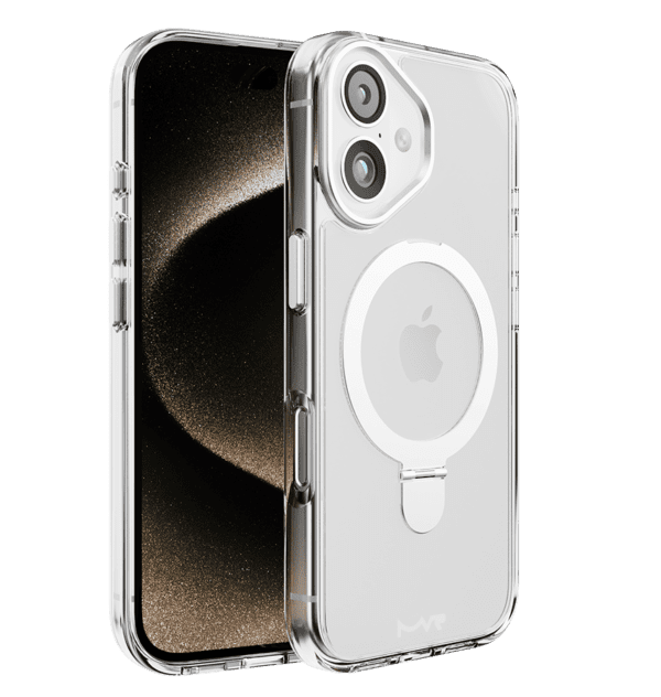 iPhone 16 MVR Stellar Stand Back Cover - Silver