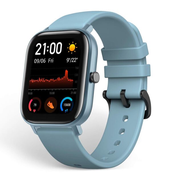 Amazfit GTS Steel Blue Band - Premium Silicone, Soft - Touch Finish, Secure Buckle Closure - Image 2
