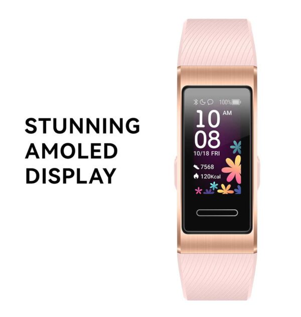 Huawei Band 4 Pro Smart Fitness Tracker - Pink Gold, Heart Rate Monitor, Waterproof - Image 2
