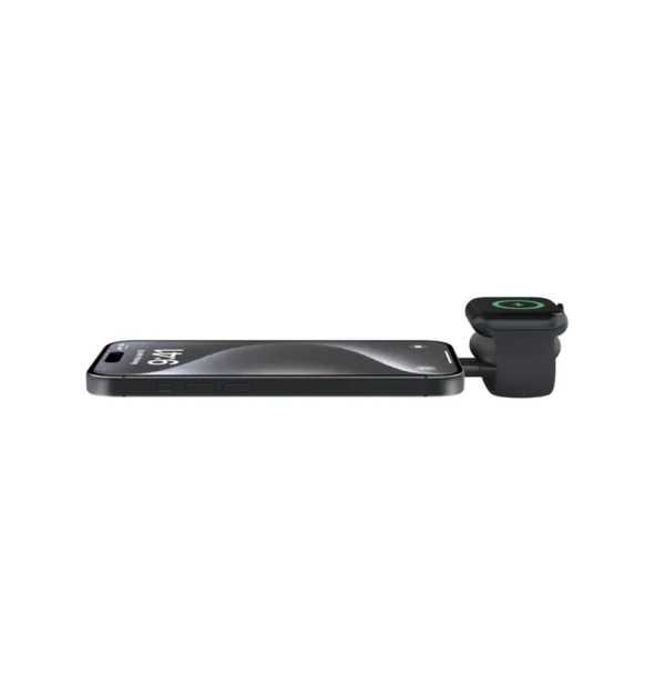 Belkin BoostCharge Pro 3-in-1 Magnetic Wireless Charging Stand with Qi2 15W, Black(WIZ023AUBK), 36W Power Supply With Attached USB-C Cable