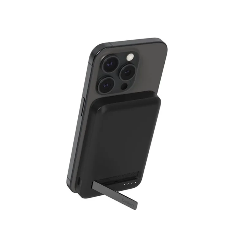 Belkin BoostCharge Qi2 15W 8K Magnetic Power bank - Black(BPD007BTBK), 2xUSB-C, 1M USB-C to USB-C Cable, 15W Total Power