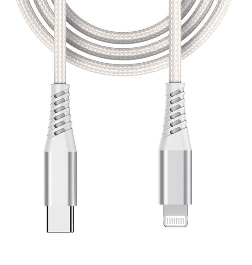 BEETLE 3M TYPE C TO LIGHTNING CHARGING CABLE WHITE M-1