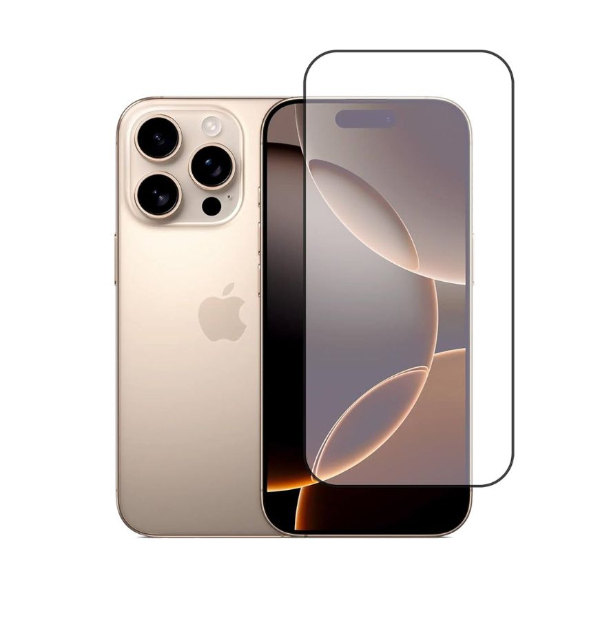 iPhone 17/17 Pro/16 Pro Tempered Glass – Clear | Screen Protector, Scratch-Resistant, Edge-to-Edge Protection