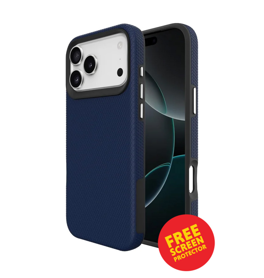 iPhone 17 Pro MagSafe Case – Navy | Triangle  Stylish Geometric Design, Slim Fit, Magnetic Charging Ready