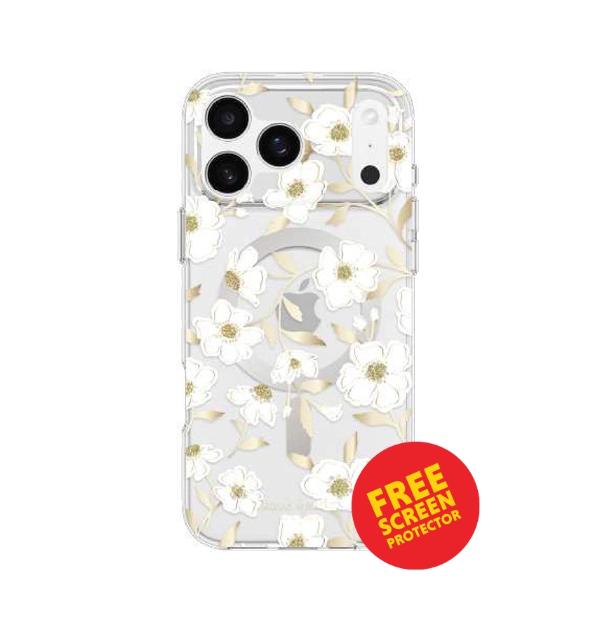 iPhone 17 Pro  MagSafe Case – Sunshine | Kate Spade Floral Stylish Floral Design, Slim Fit, MagSafe Compatible