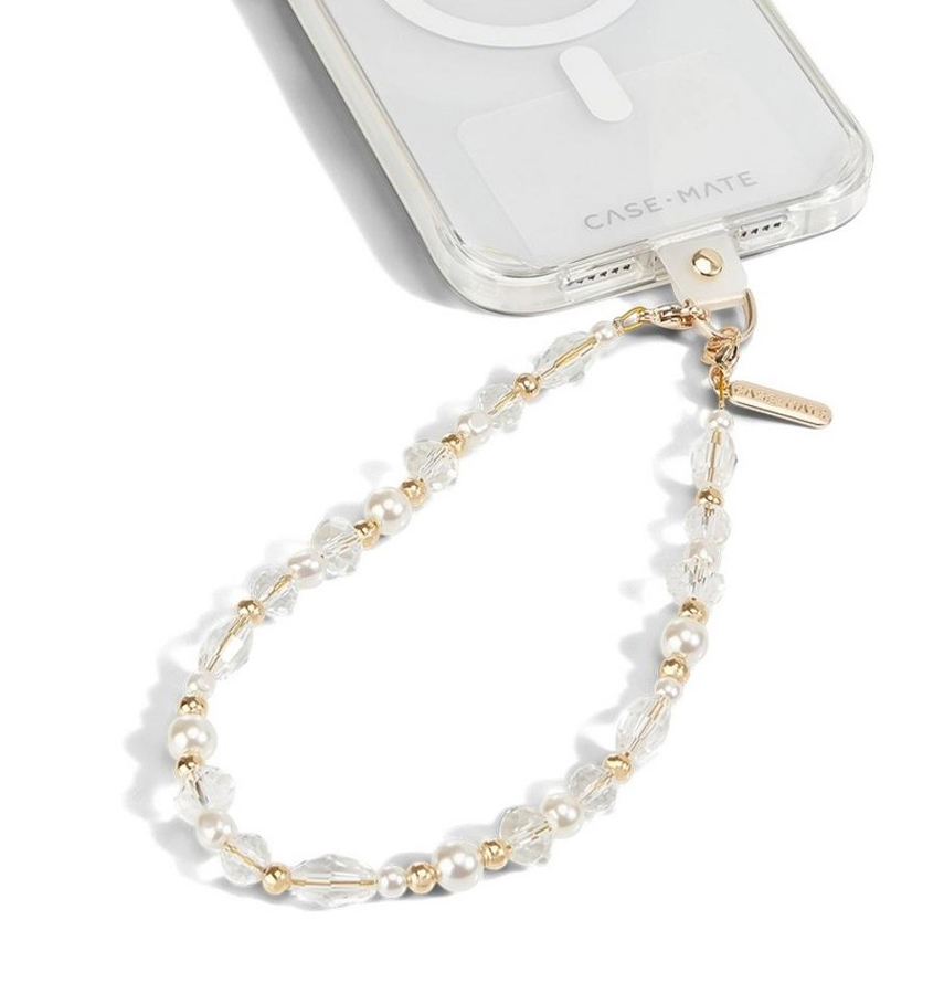 Case-Mate Beaded Phone Wristlet – Moon Crystal | Stylish & Durable Accessory for iPhone & Other Smartphones