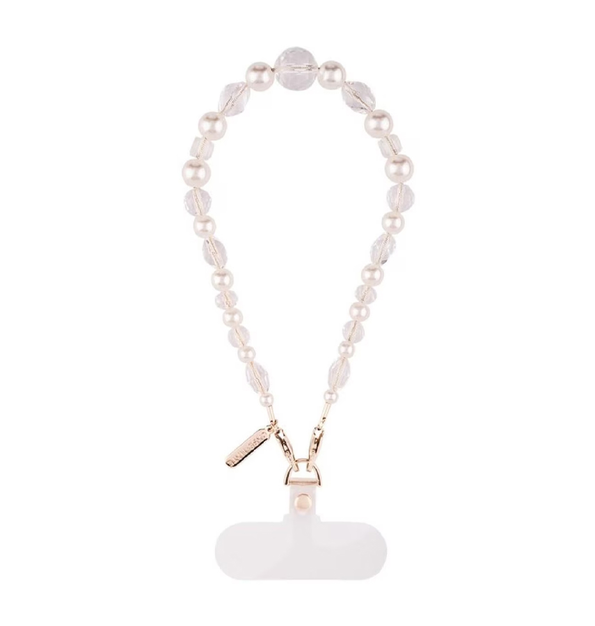 Case-Mate Beaded Phone Wristlet – Universal Crystal Pearl | Stylish & Durable Accessory for iPhone & Other Smartphones