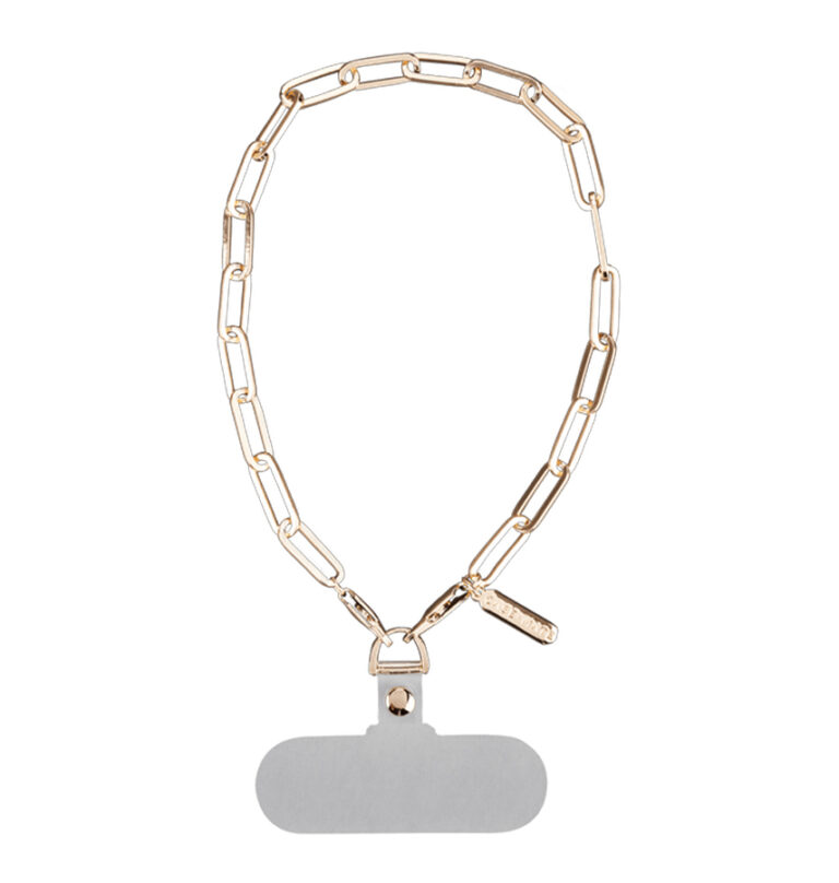 Case-Mate Chunky Chain Phone Wristlet – Universal Gold | Stylish & Durable Accessory for iPhone & Other Smartphones