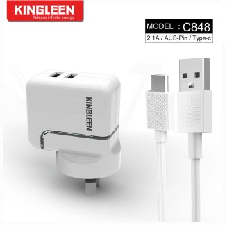 Model-C848-Dual-USB-Port-Charger-Suit-for-Type-C-Cable